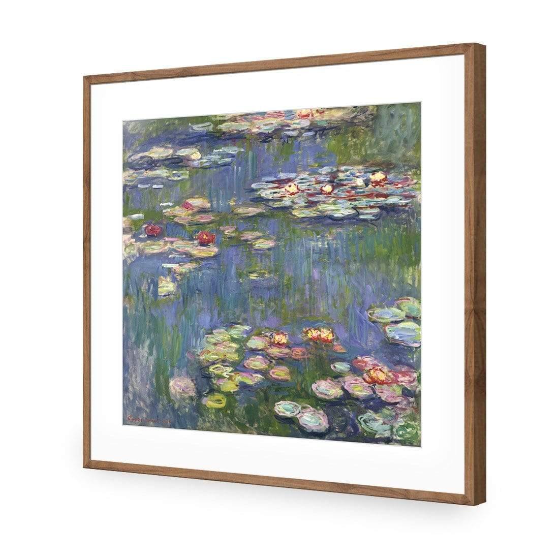 Red Water Lilies By Monet