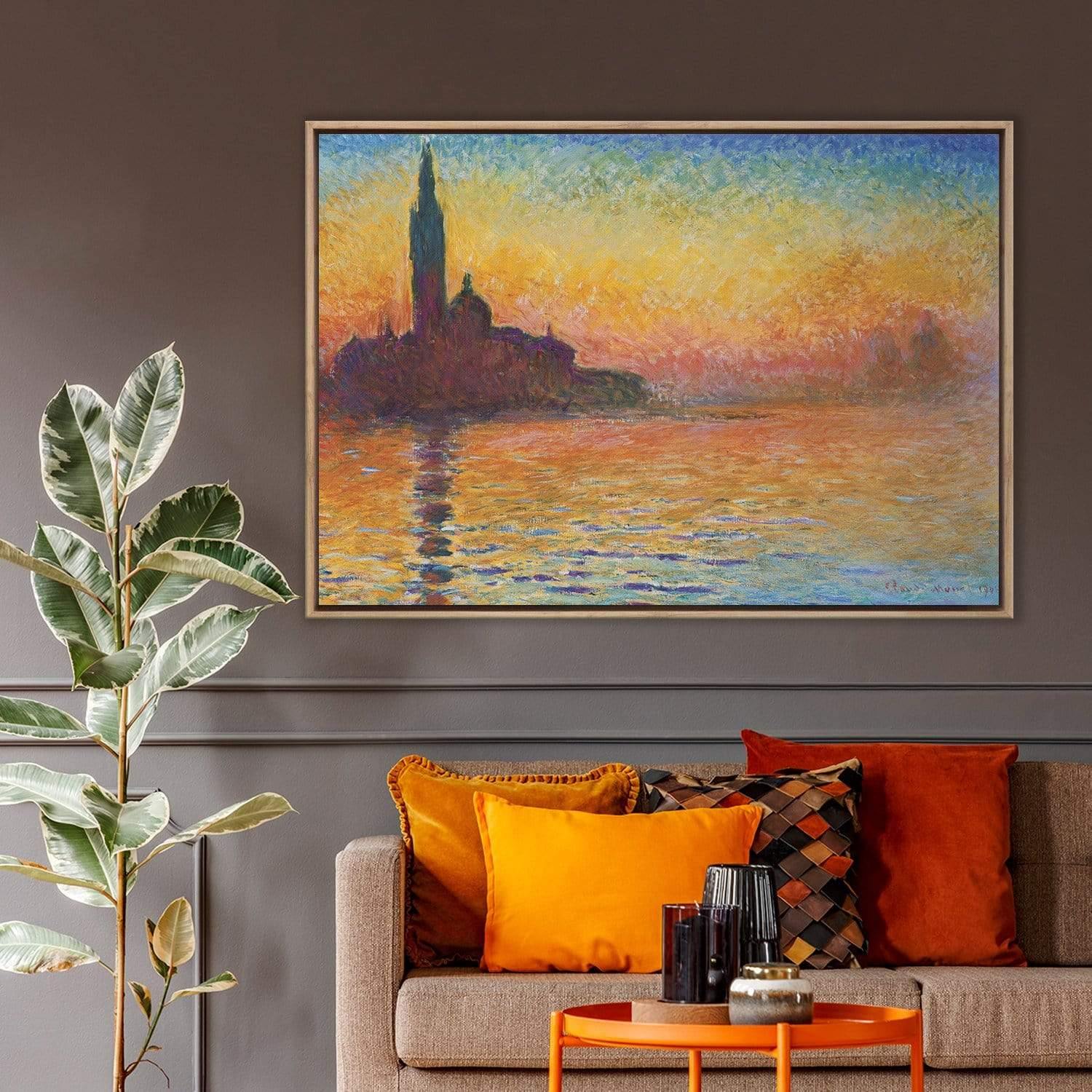 San Giorgio Maggiore at Dusk By Monet