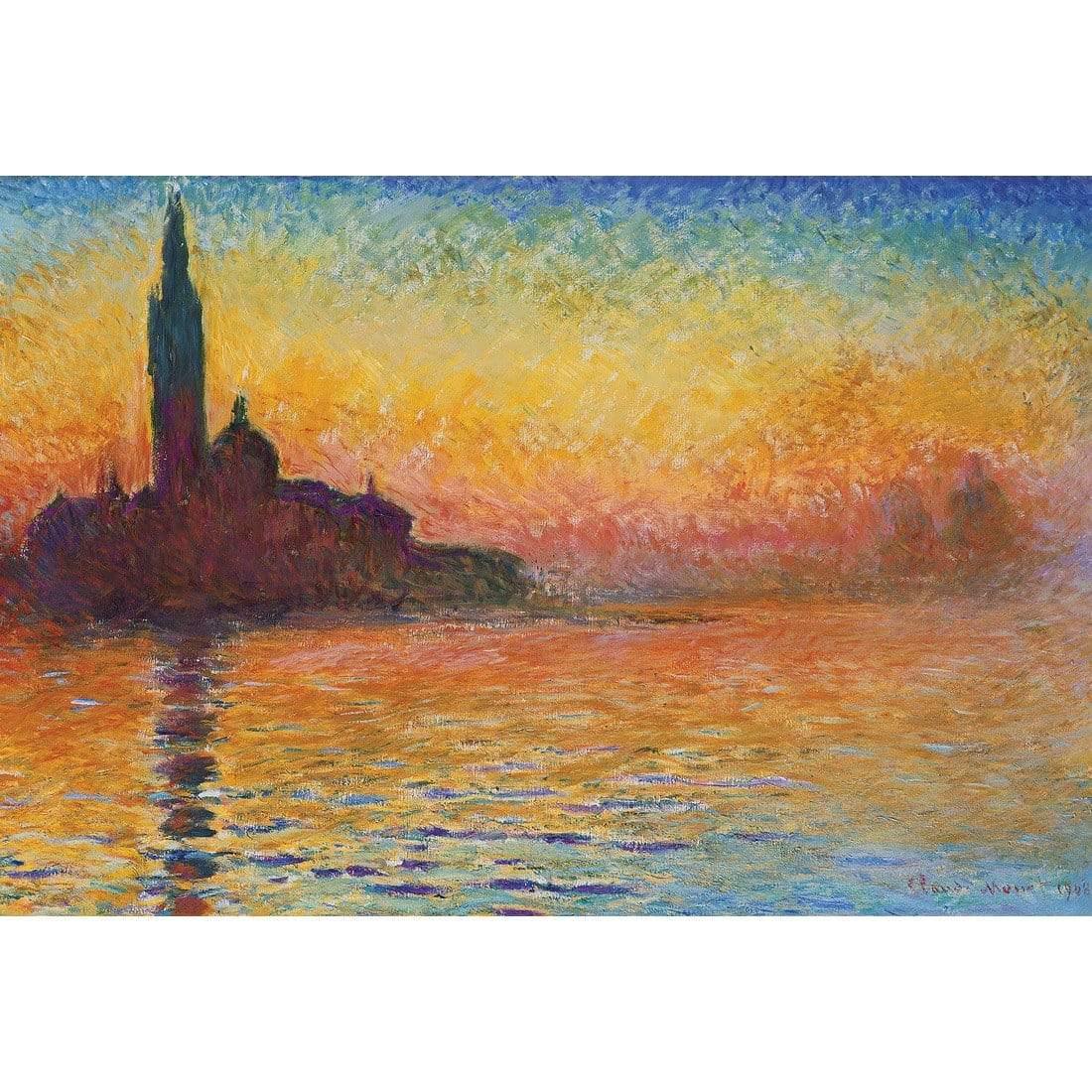 San Giorgio Maggiore at Dusk By Monet