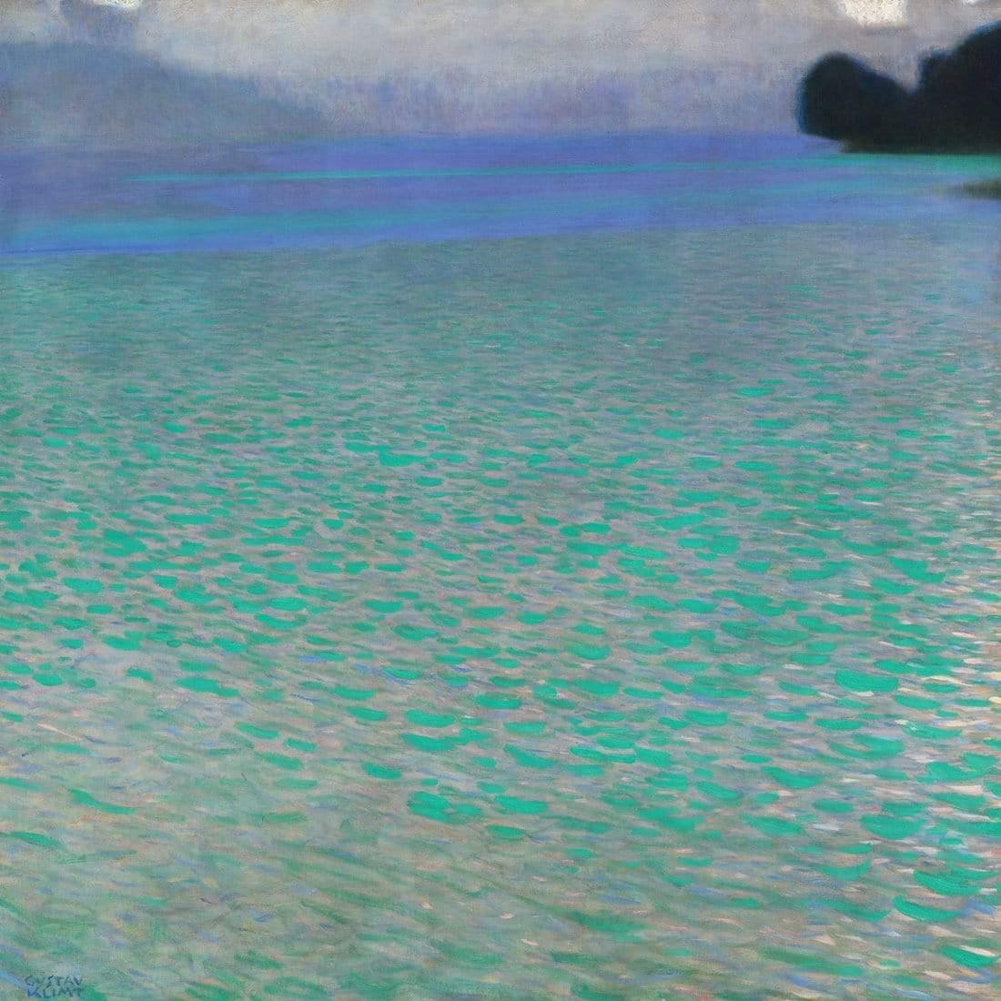 On the Lake Attersee By Gustav Klimt