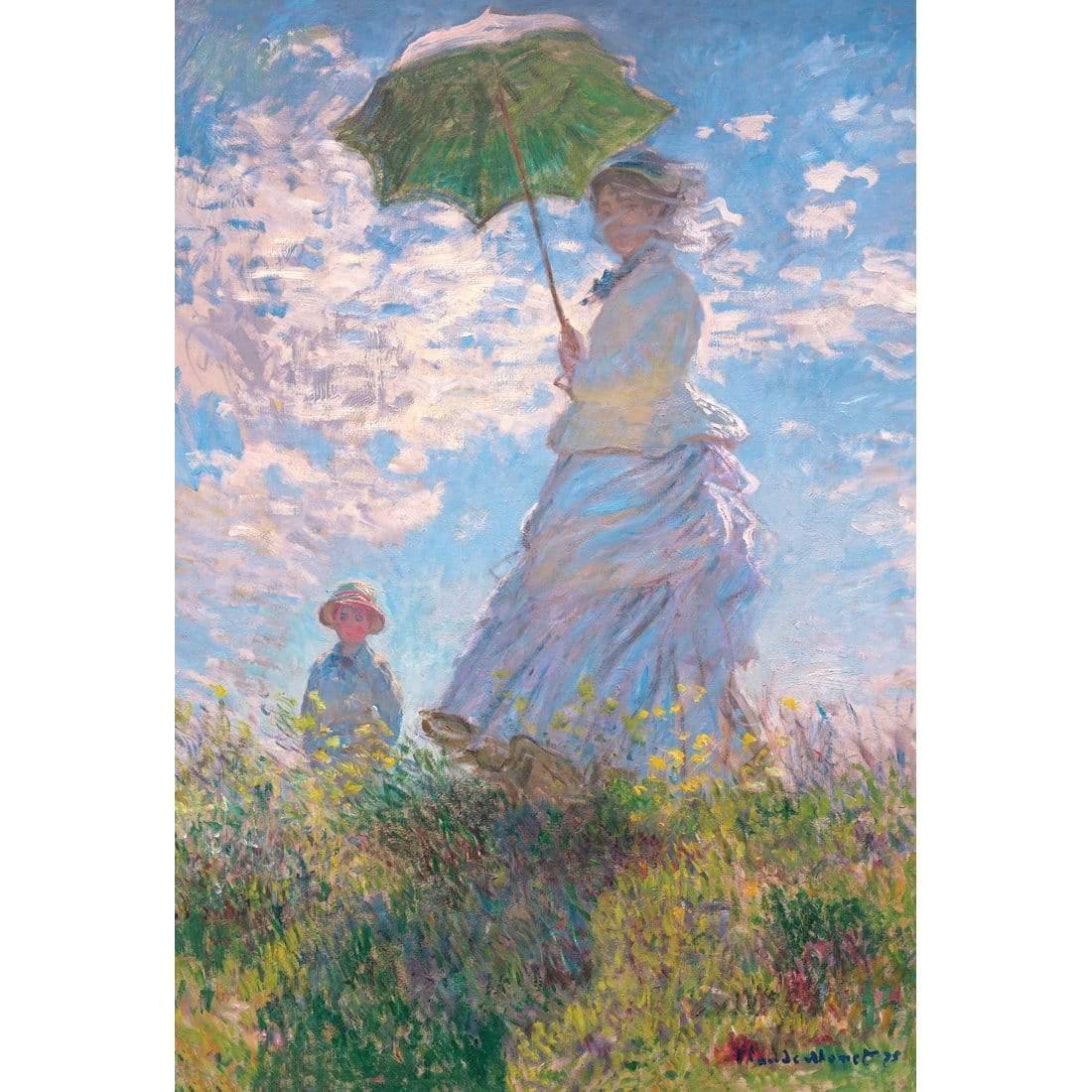 Woman with Parasol Madame Monet and Her Son By Monet