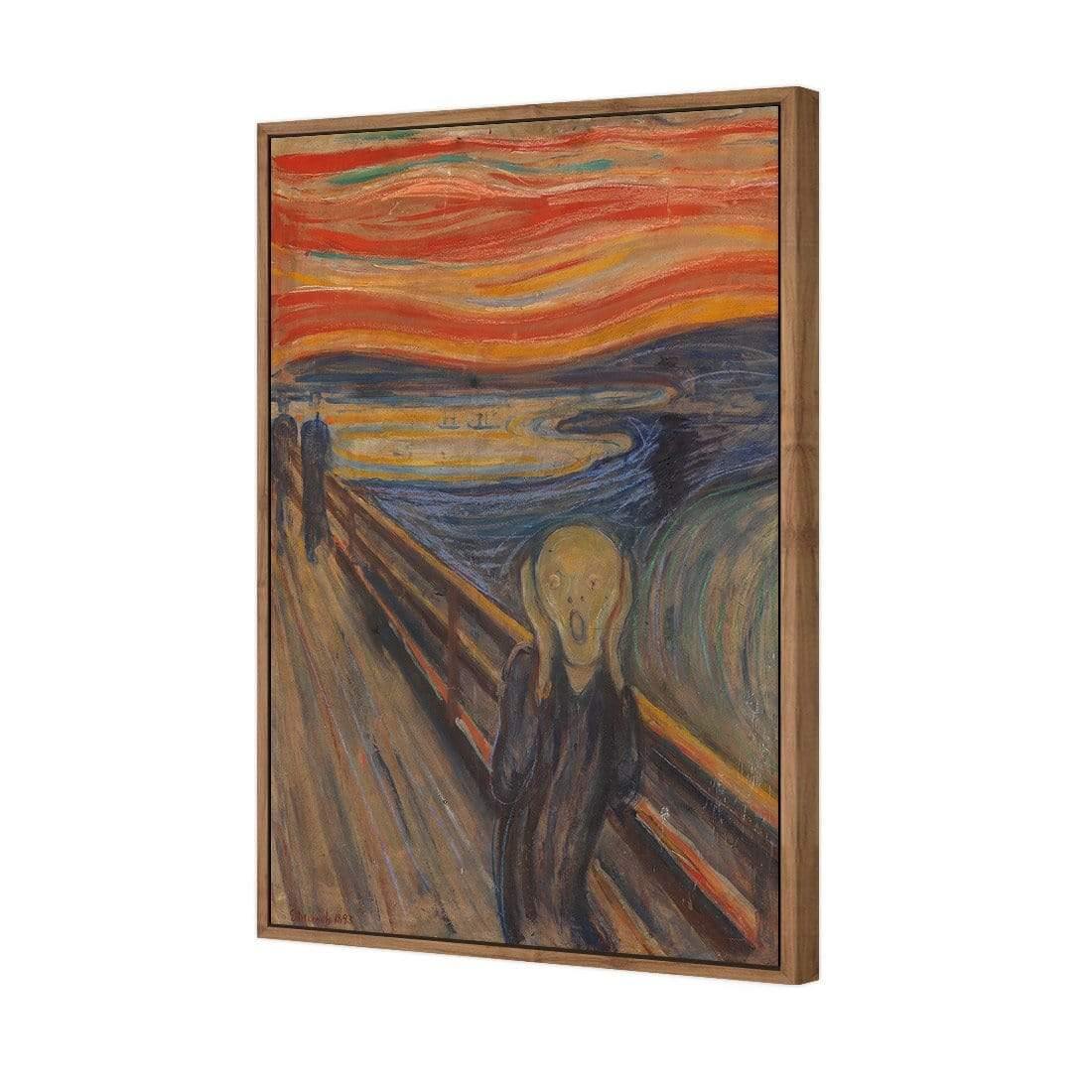 The Scream by Edvard Munch | Classic Canvas | Floating Frame | Natural