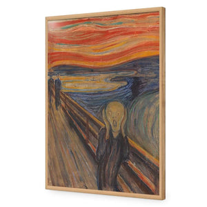 The Scream by Edvard Munch | Classic Acrylic | Flat Frame No Border | Oak