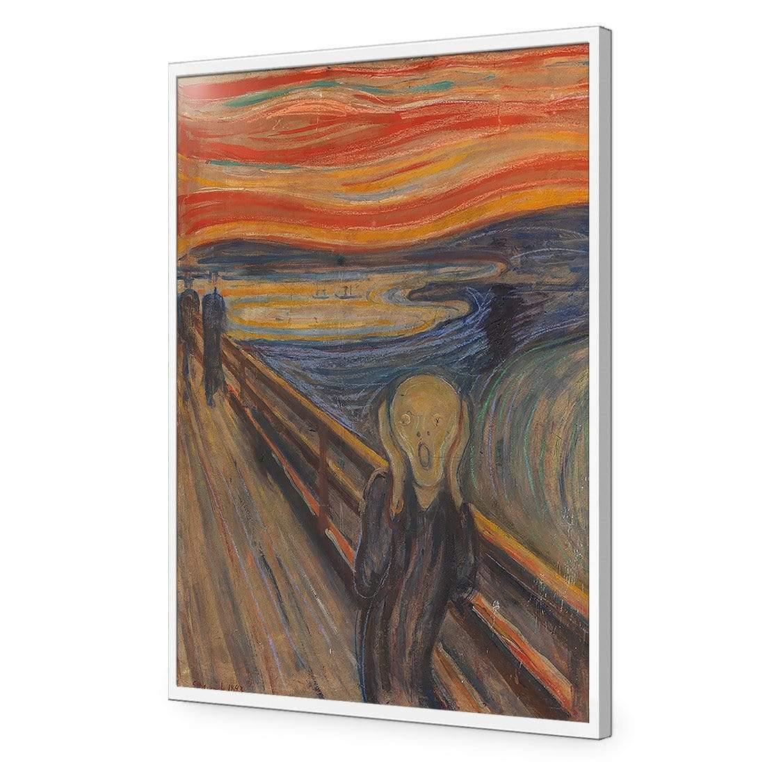 The Scream by Edvard Munch | Classic Acrylic | Flat Frame No Border | White