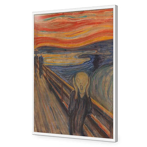 The Scream by Edvard Munch | Classic Acrylic | Flat Frame No Border | White