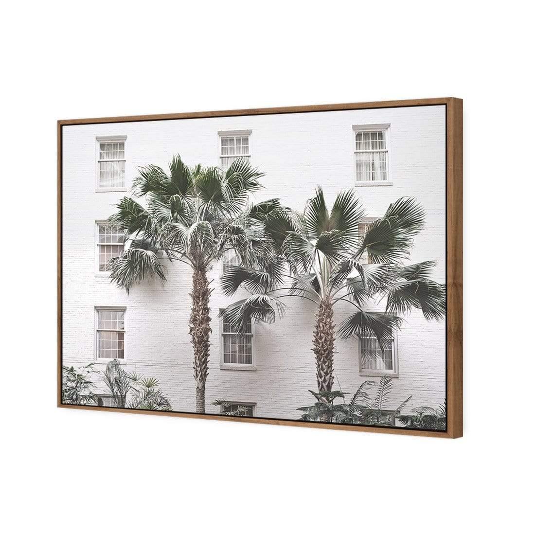 Palm Hotel | Classic Canvas | Floating Frame | Natural