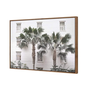 Palm Hotel | Classic Canvas | Floating Frame | Natural