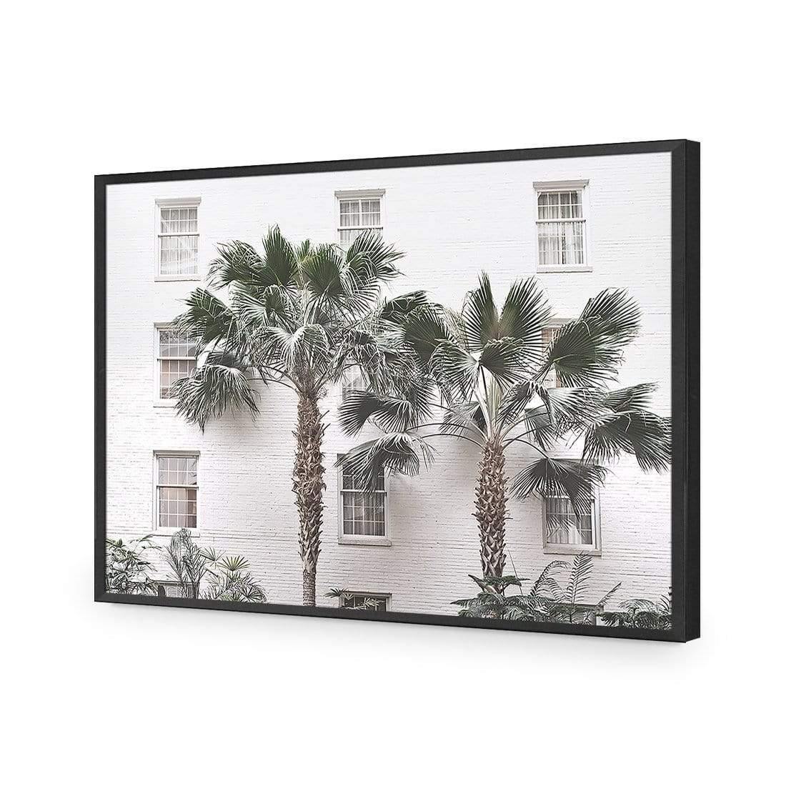 Palm Hotel | Classic Acrylic | Flat Frame No Border | Black