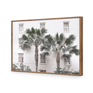 Palm Hotel | Classic Acrylic | Flat Frame No Border | Natural