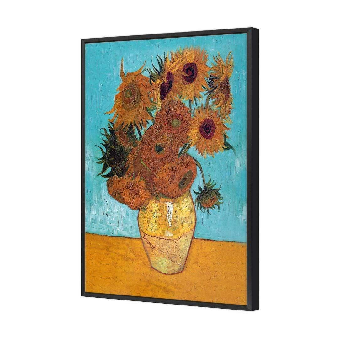 Sunflowers on Blue By Van Gogh