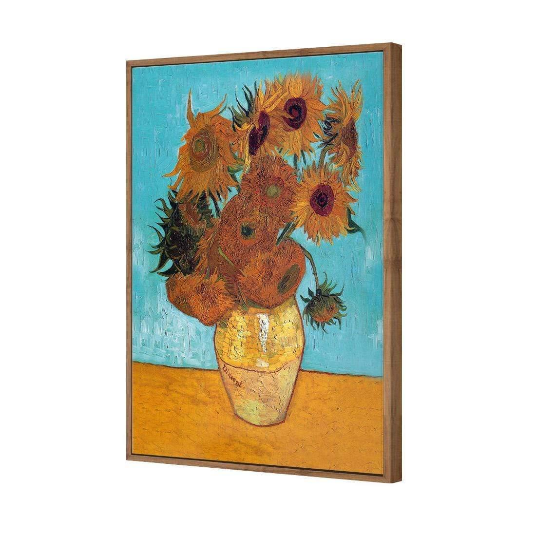 Sunflowers on Blue By Van Gogh