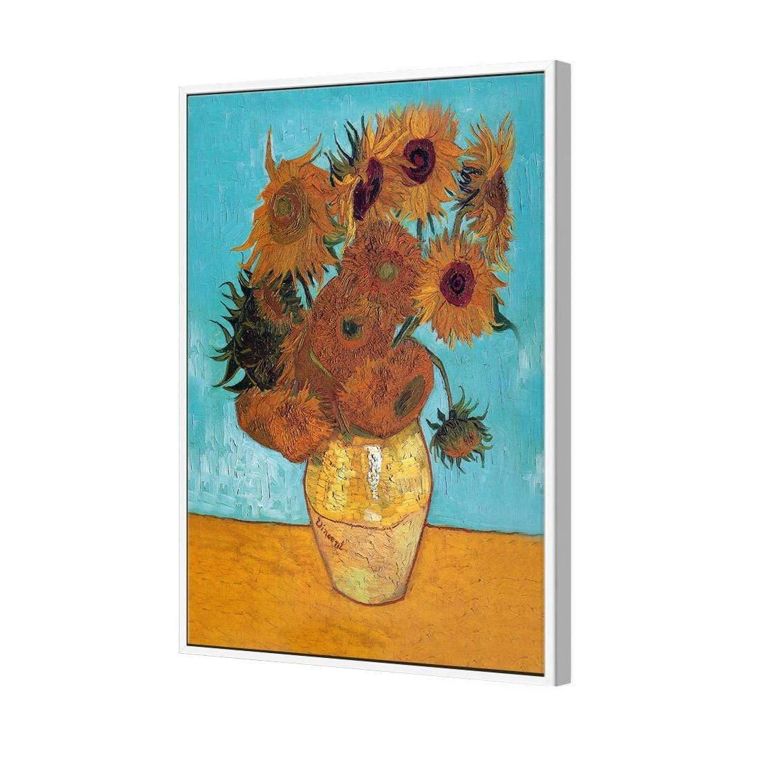 Sunflowers on Blue By Van Gogh