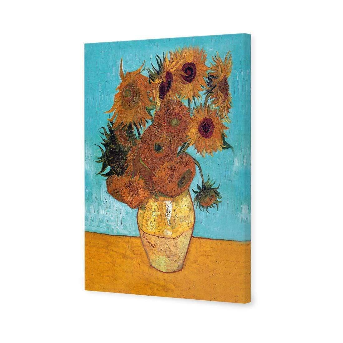 Sunflowers on Blue By Van Gogh