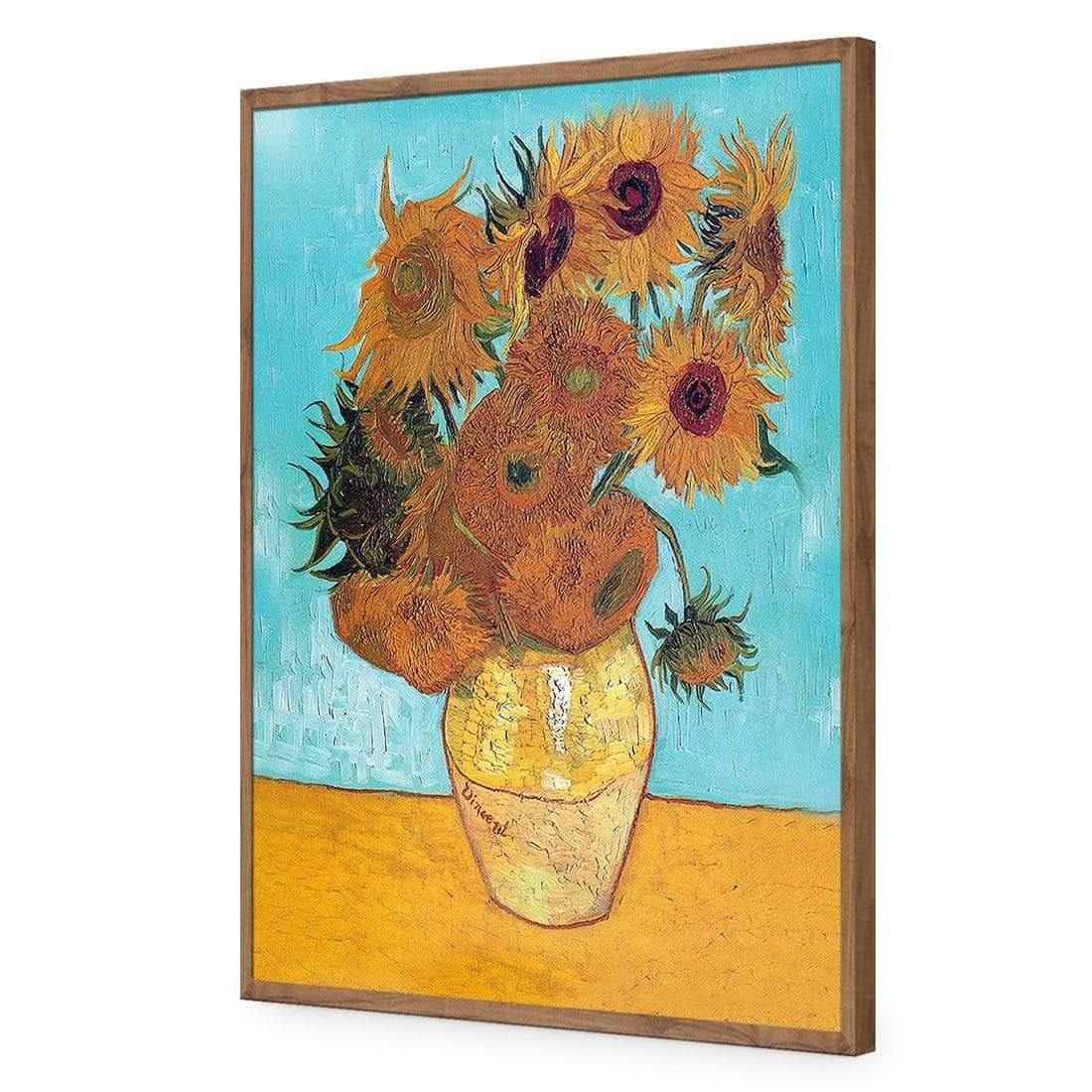 Sunflowers on Blue By Van Gogh