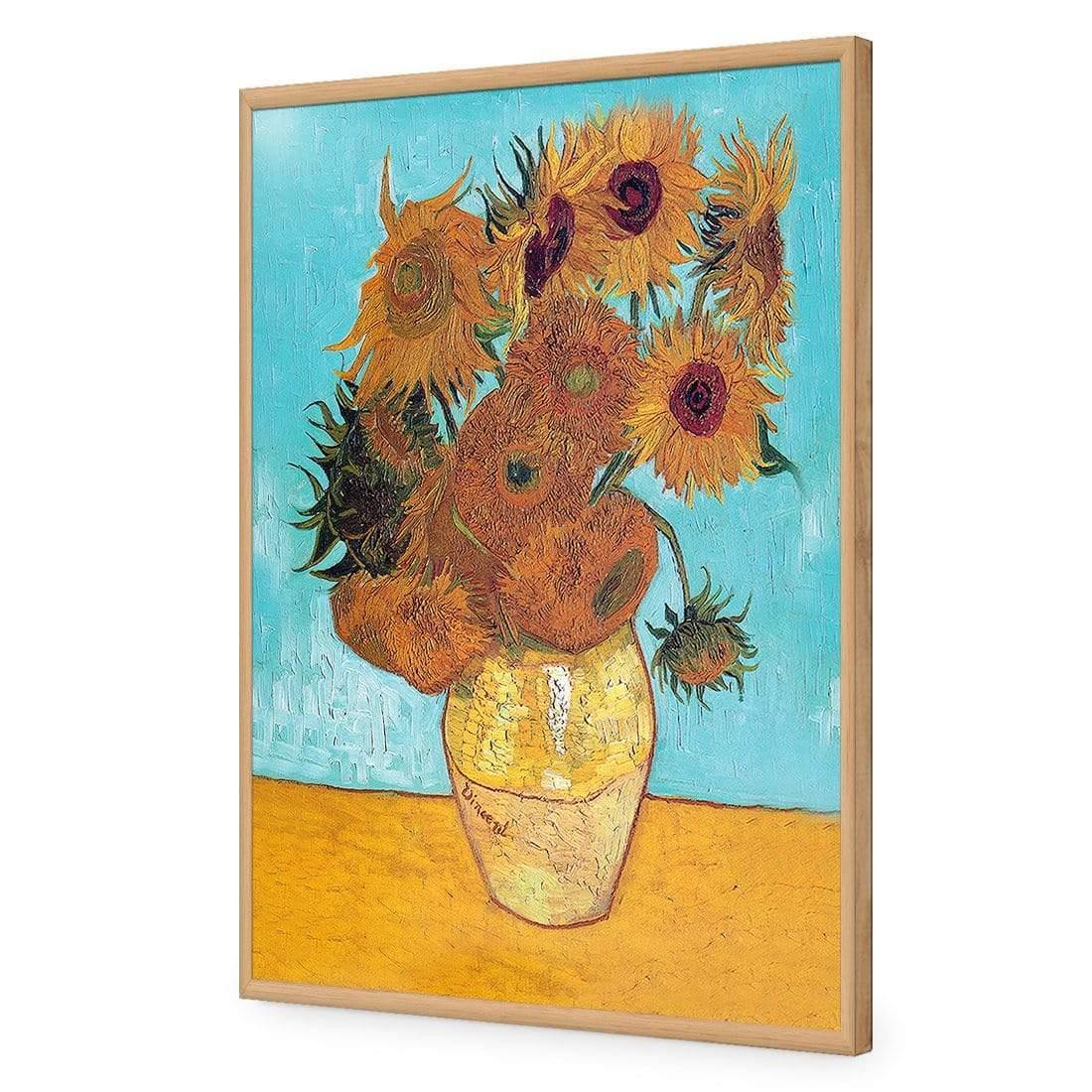 Sunflowers on Blue By Van Gogh