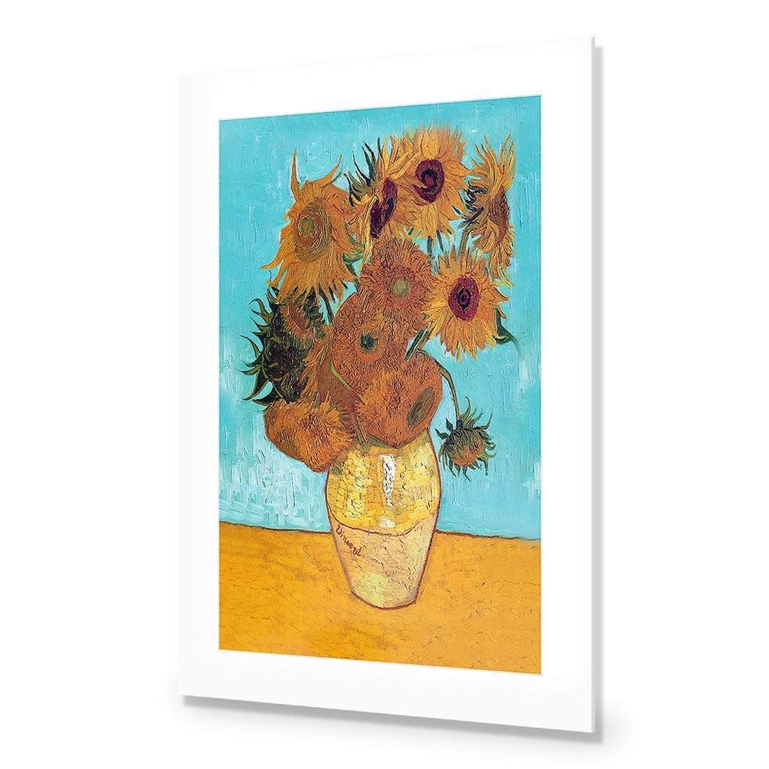 Sunflowers on Blue By Van Gogh