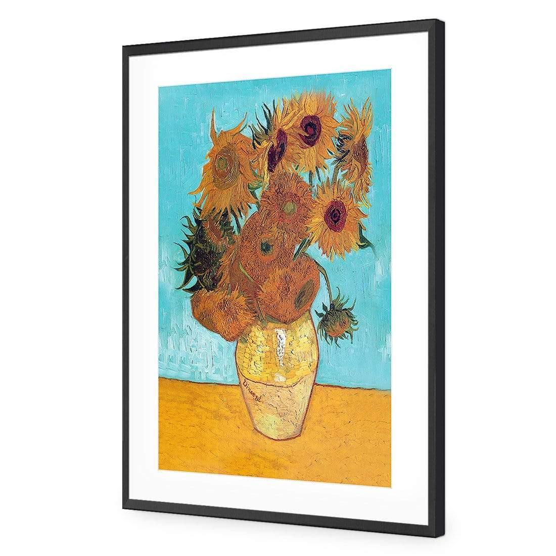 Sunflowers on Blue By Van Gogh