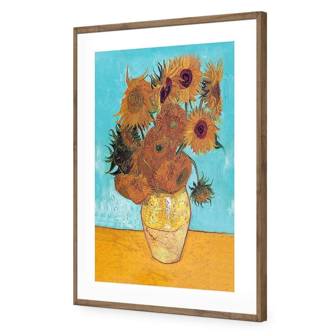 Sunflowers on Blue By Van Gogh