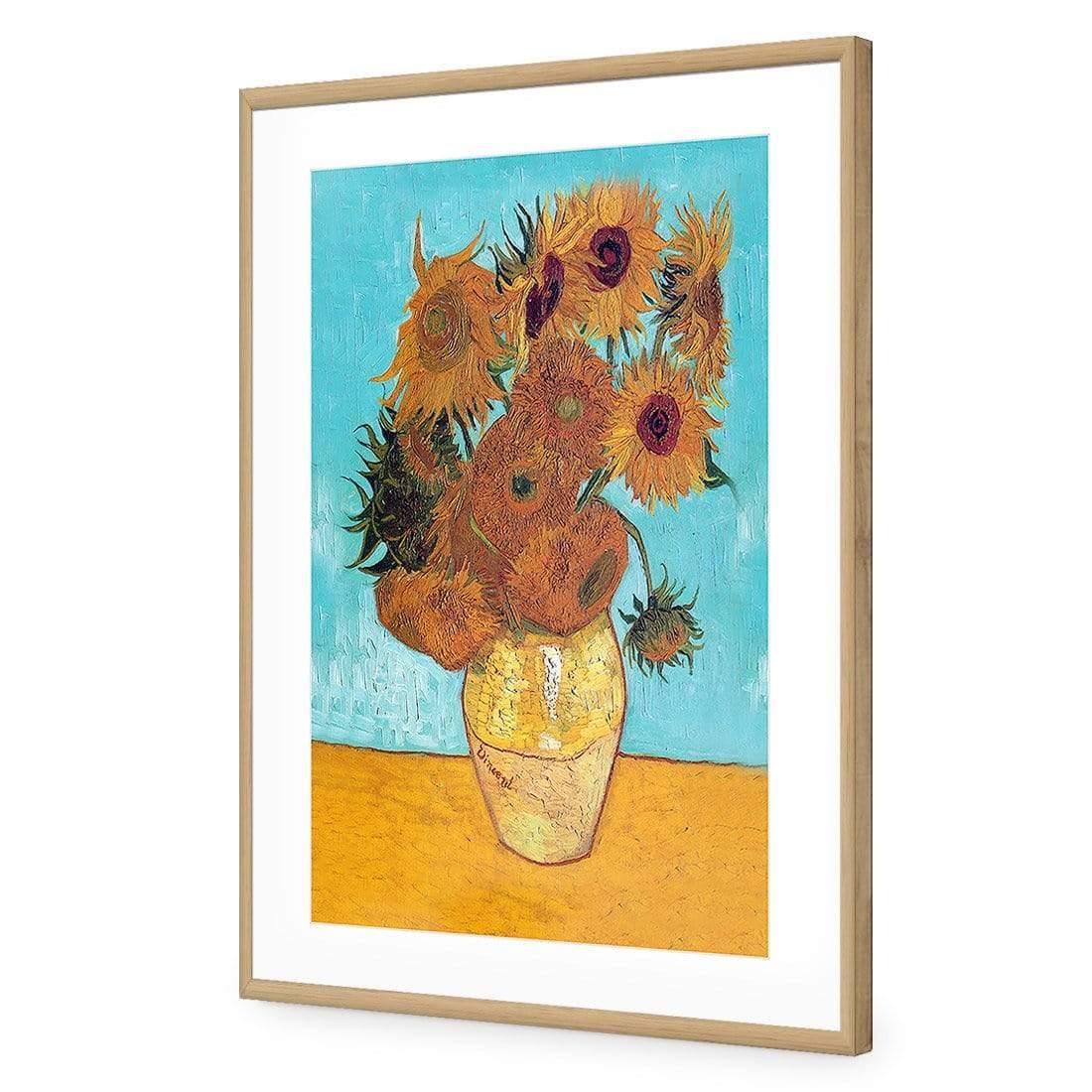 Sunflowers on Blue By Van Gogh