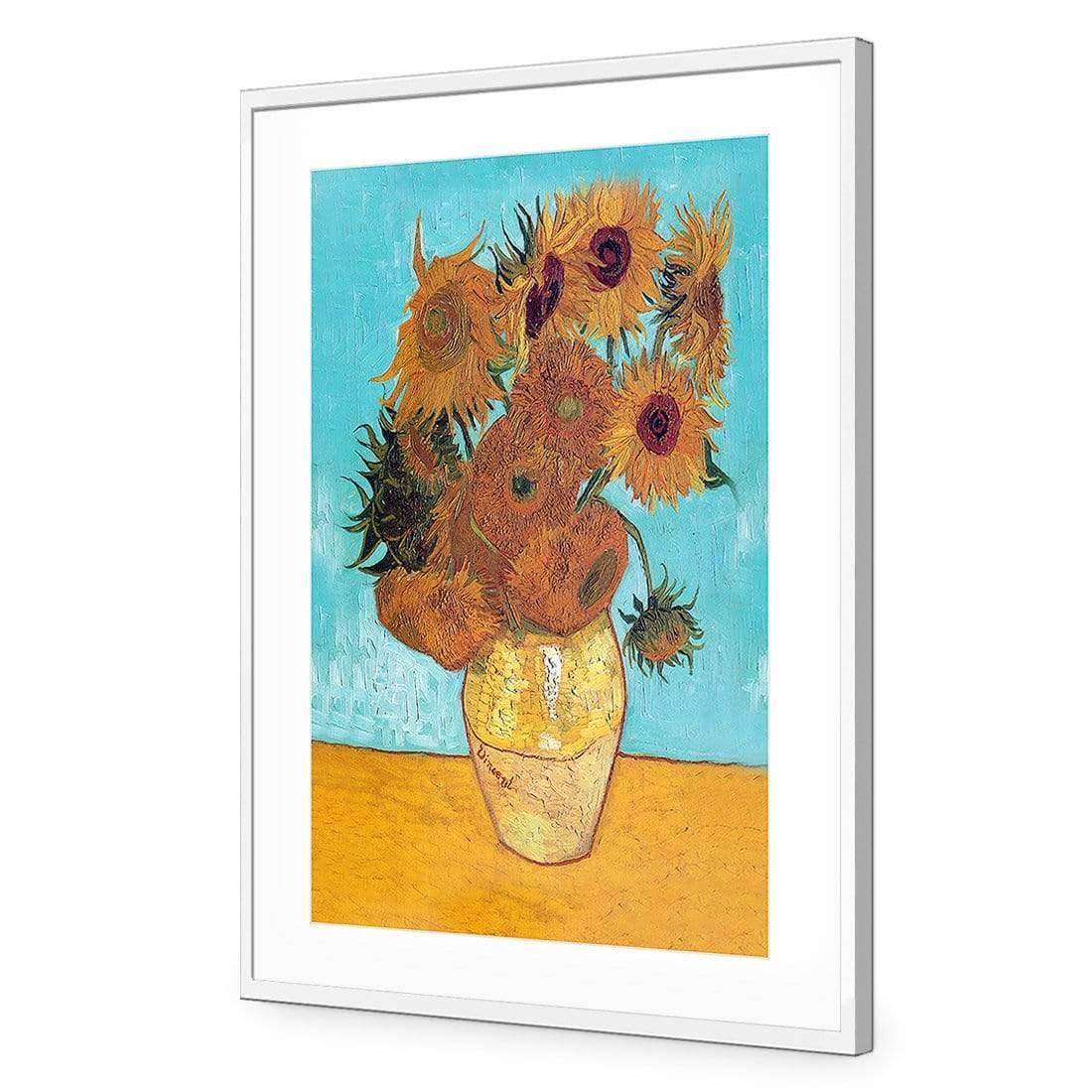 Sunflowers on Blue By Van Gogh