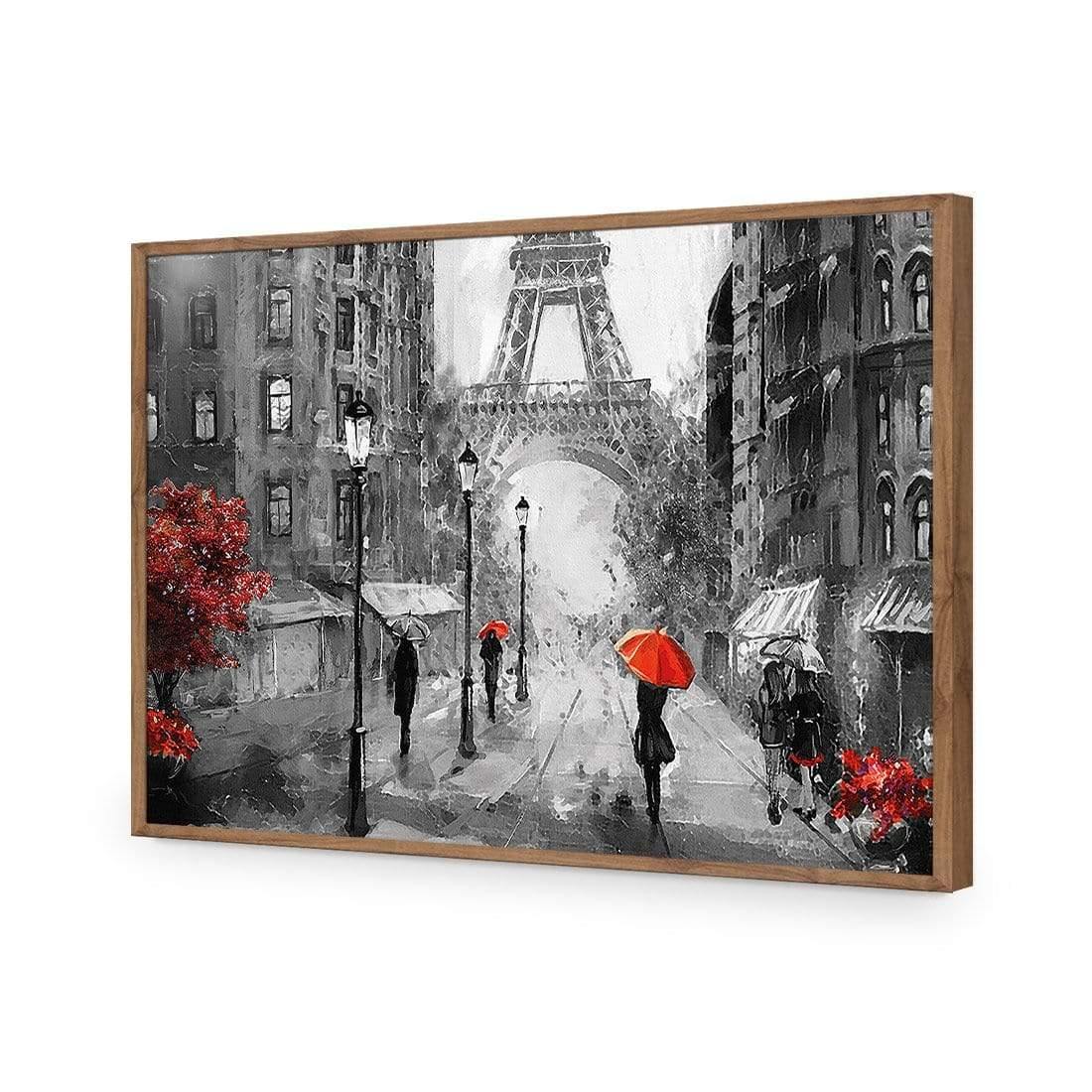 Shopping in Paris, Black and White with Red