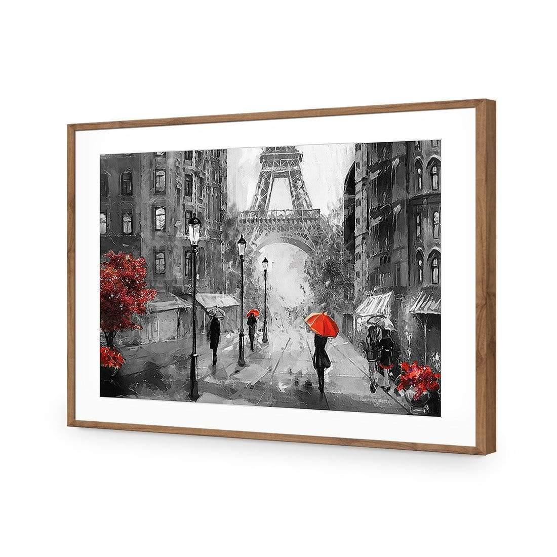 Shopping in Paris, Black and White with Red