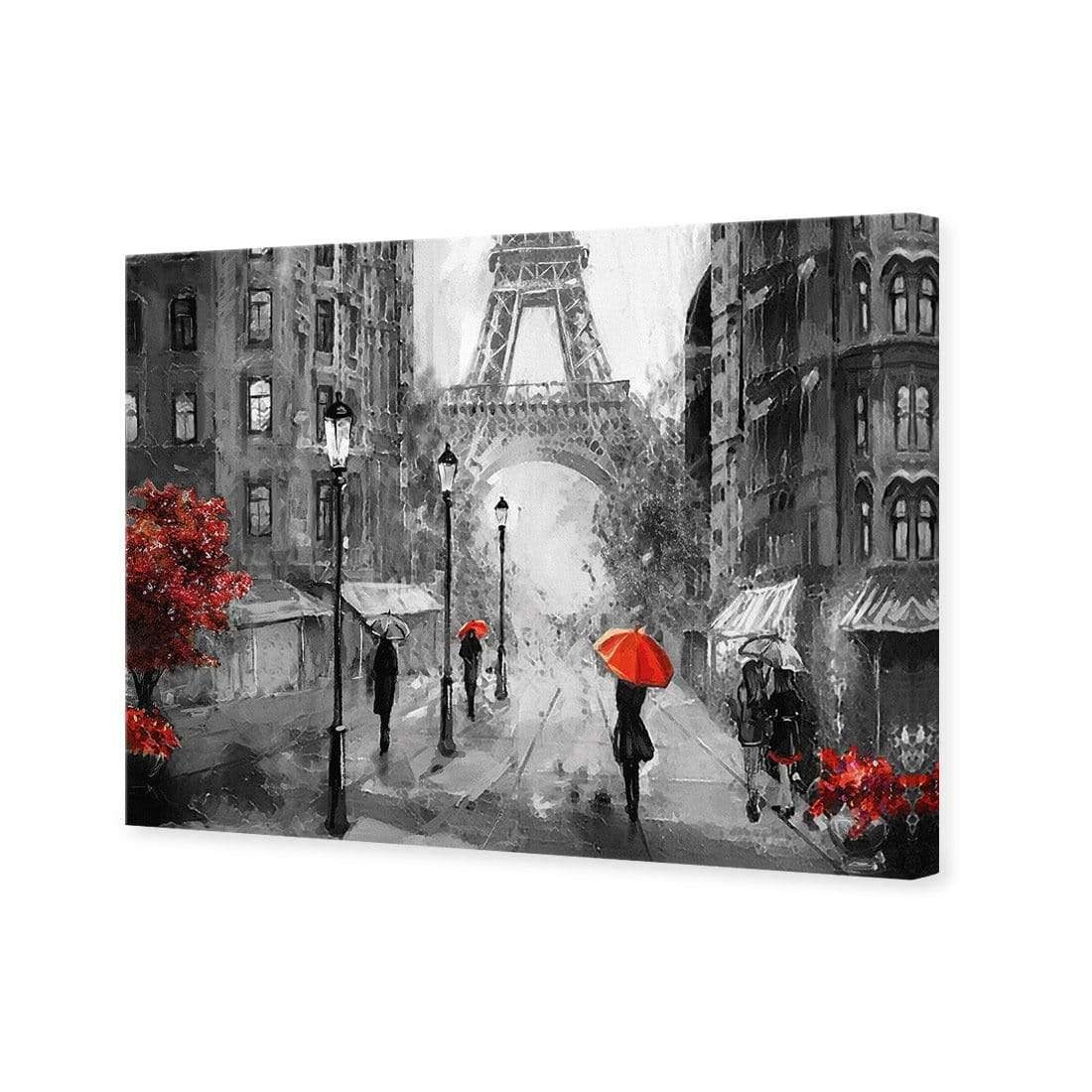 Shopping in Paris, Black and White with Red