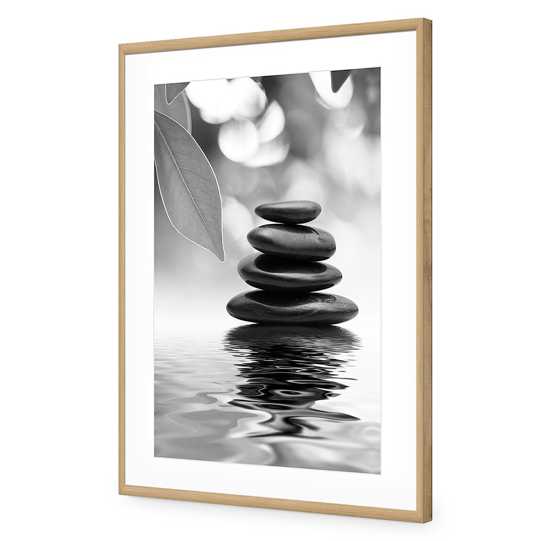 Stack of Stones, Black and White (Portrait)