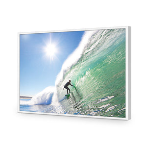 Surfer in the Sun, Rectangle | Classic Acrylic | Flat Frame No Border | White
