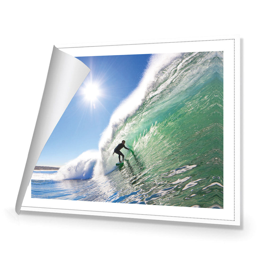 Surfer in the Sun, Rectangle | Classic Canvas | No Frame | Rolled Canvas