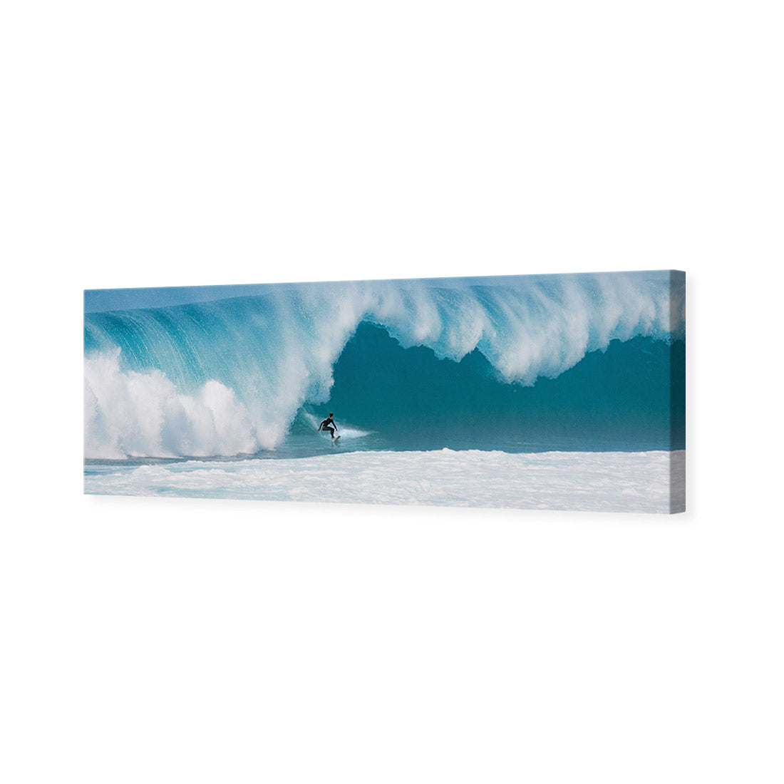 Surfer in Rolling Wave (Long)