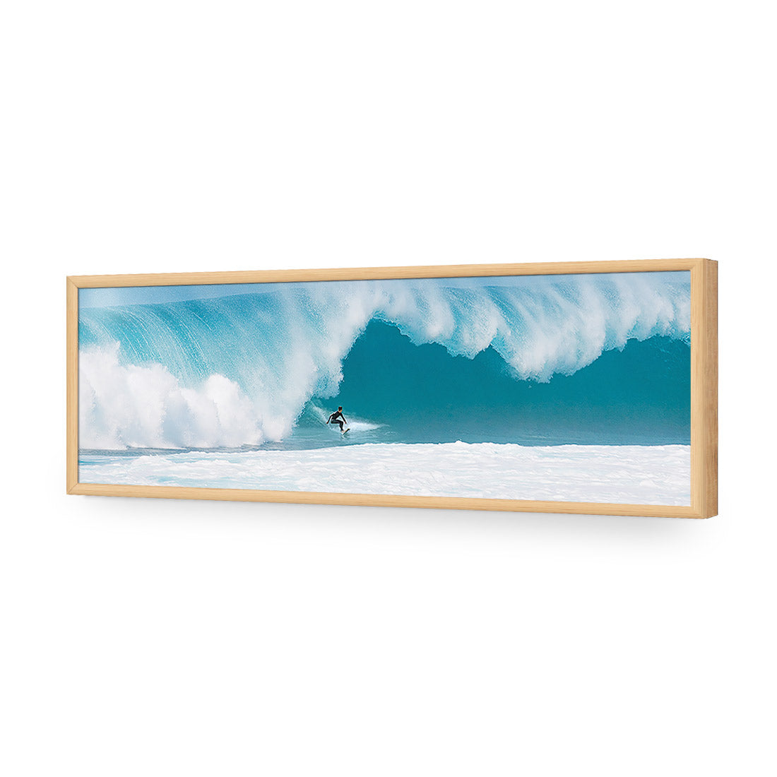 Surfer in Rolling Wave (Long)