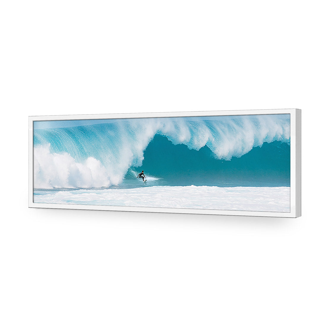 Surfer in Rolling Wave (Long)