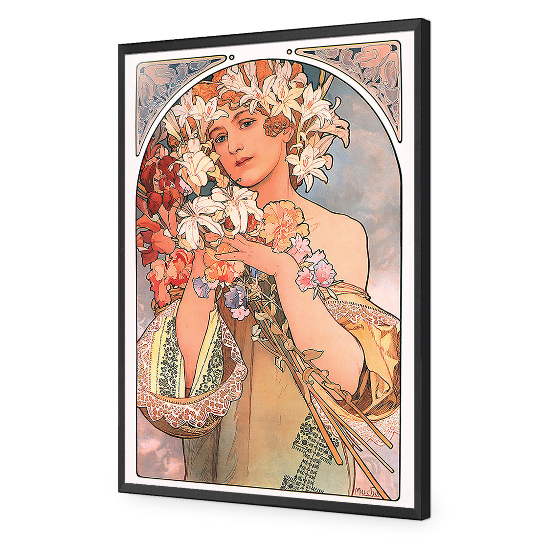 Flowers By Alphonse Mucha