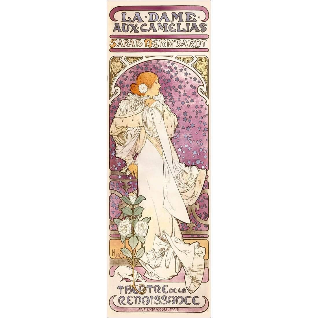 La Dame Aux Camelias By Alphonse Mucha