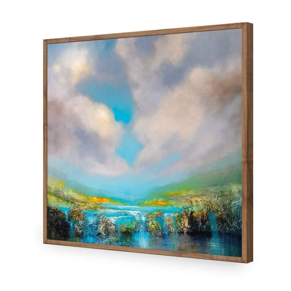 Waterfall Gorge by Annette Schmucker | Classic Acrylic | Flat Frame No Border | Natural
