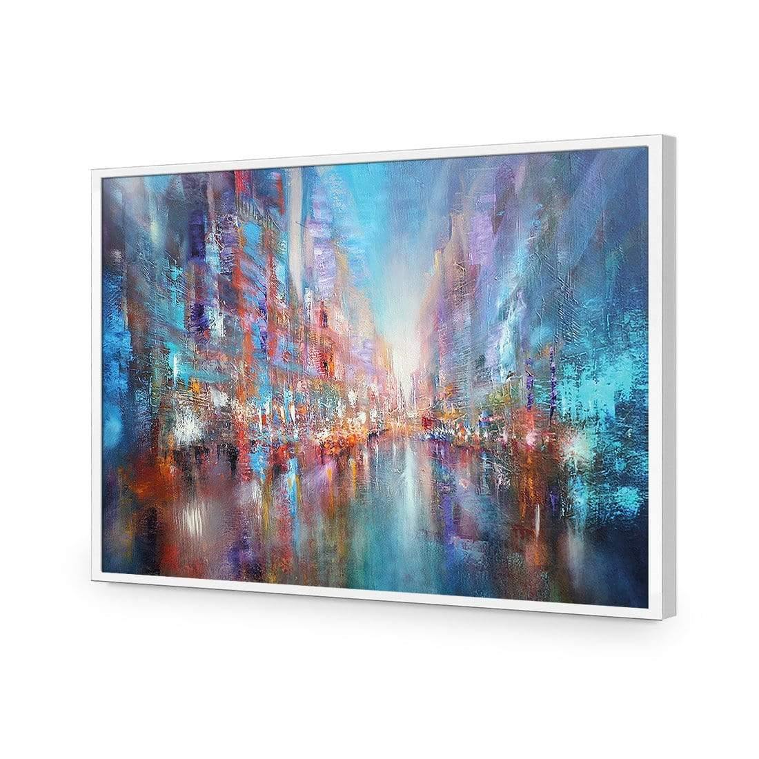 City of Blue by Annette Schmucker | Classic Acrylic | Flat Frame No Border | White