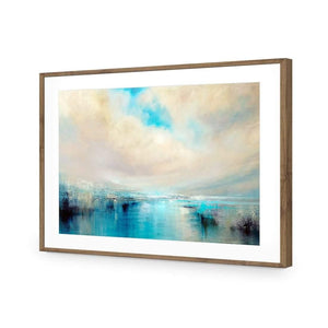 Arrival Time by Annette Schmucker | Classic Acrylic | Flat Frame With Border | Natural