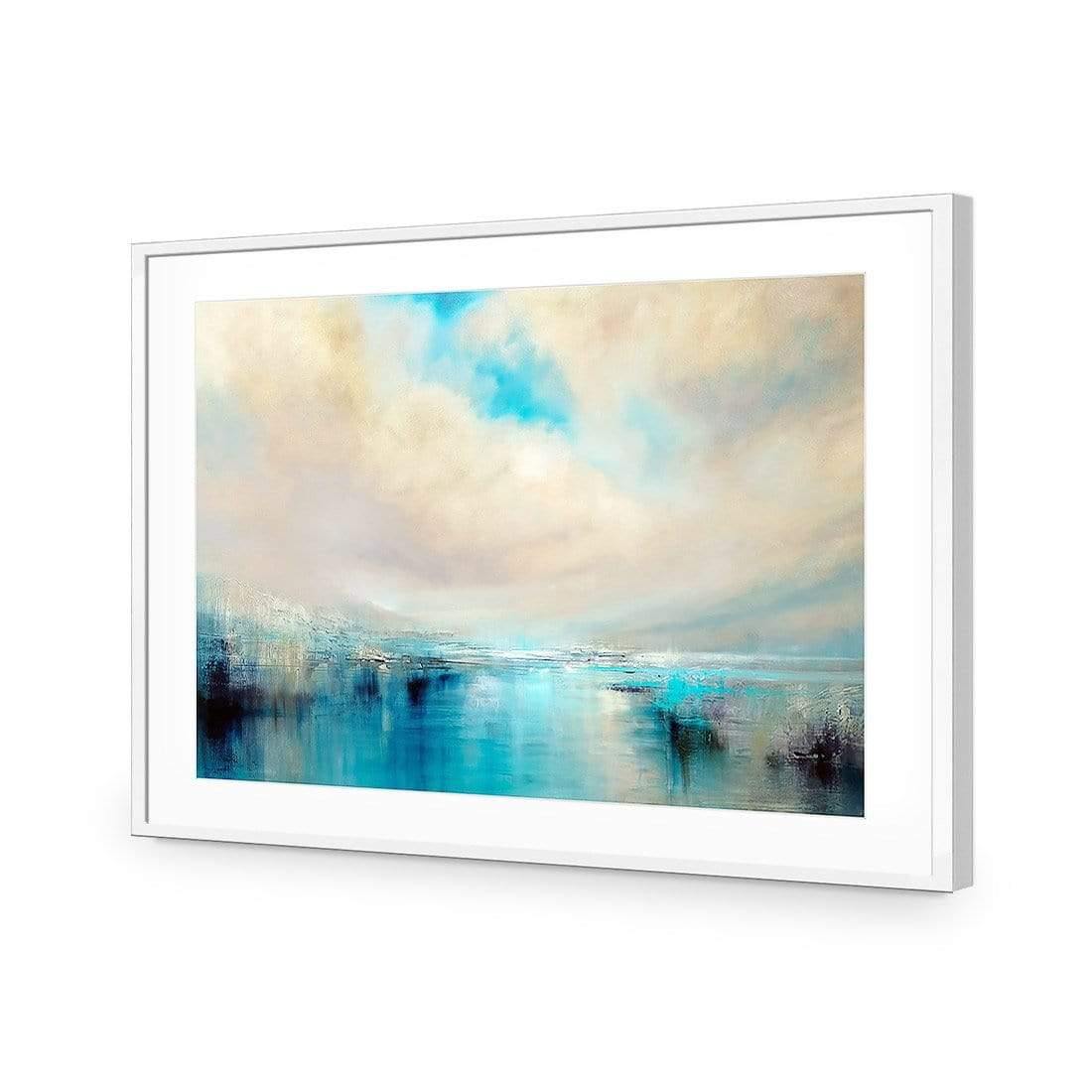 Arrival Time by Annette Schmucker | Classic Acrylic | Flat Frame With Border | White