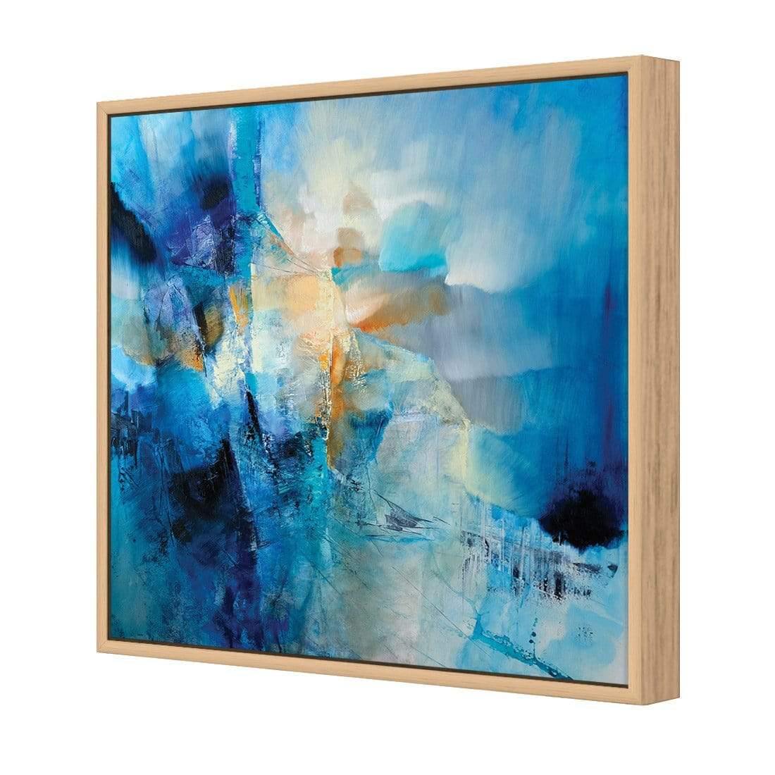 Spring Knocks by Annette Schmucker | Classic Canvas | Floating Frame | Oak