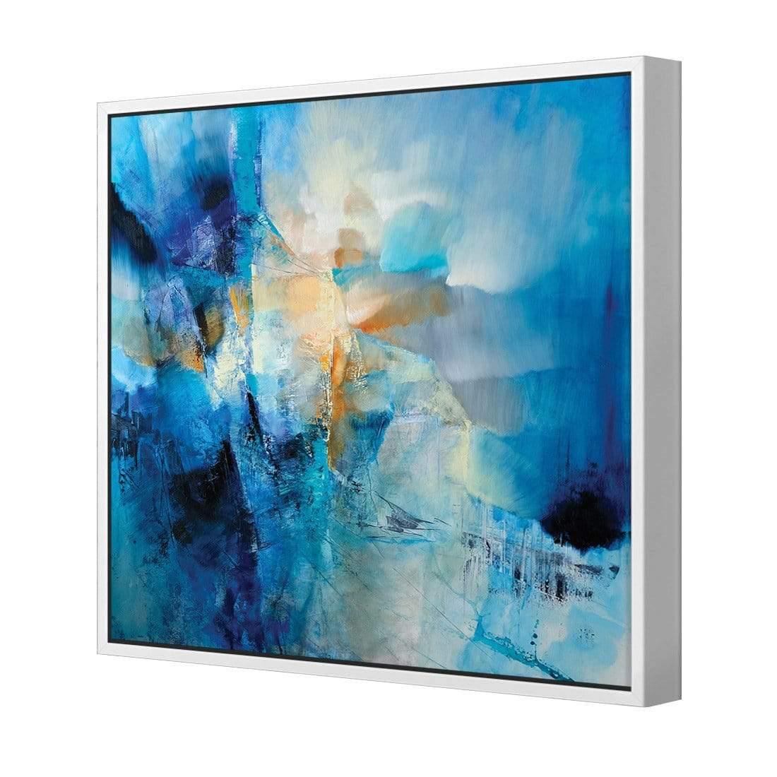 Spring Knocks by Annette Schmucker | Classic Canvas | Floating Frame | White