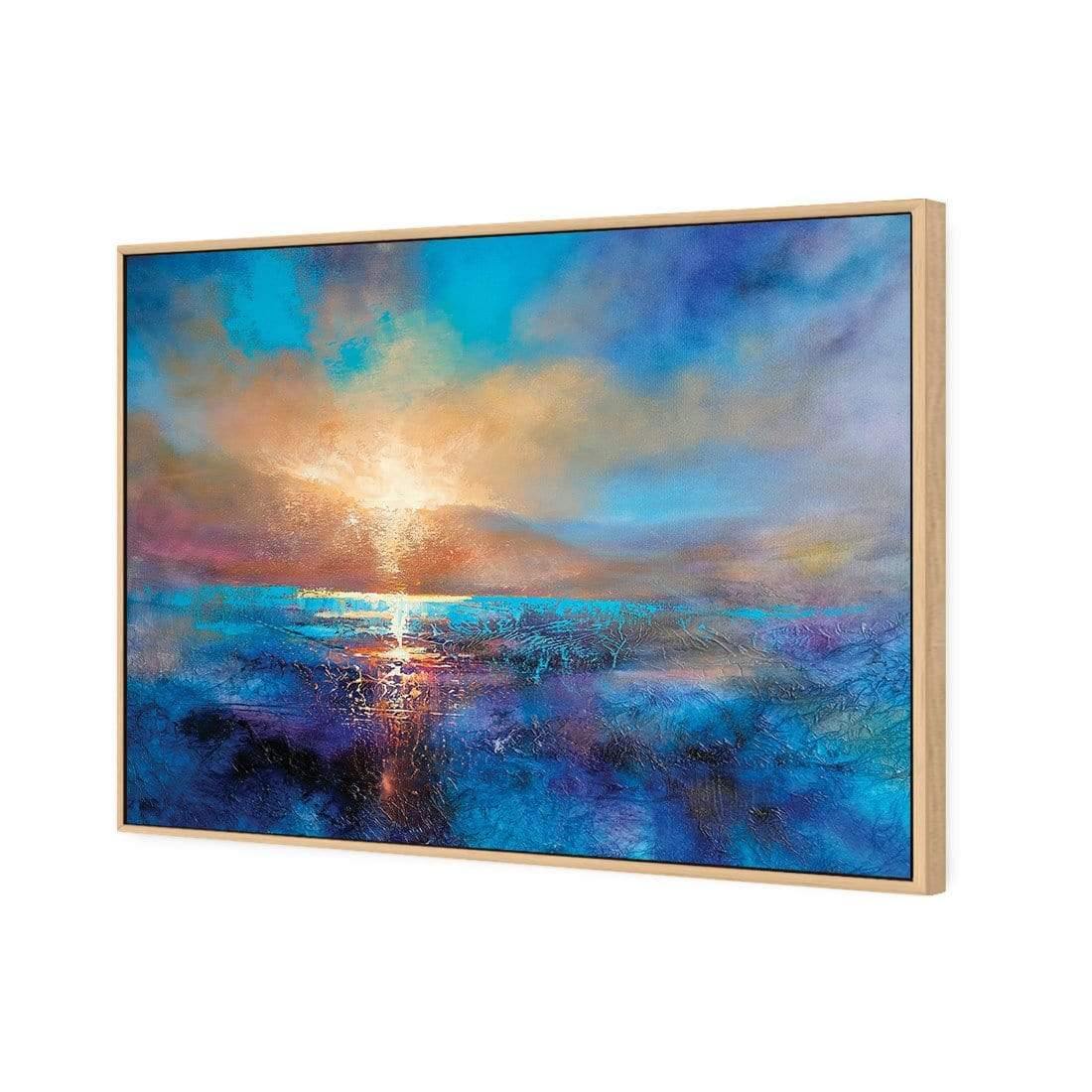 Always the Sun by Annette Schmucker | Classic Canvas | Floating Frame | Oak