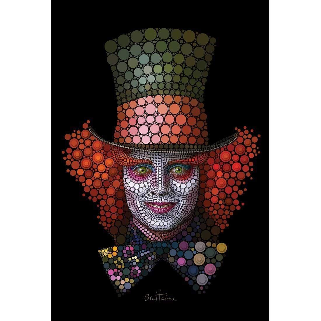 Mad Hatter - Johnny Depp Digital Circlism Portrait By Ben Heine