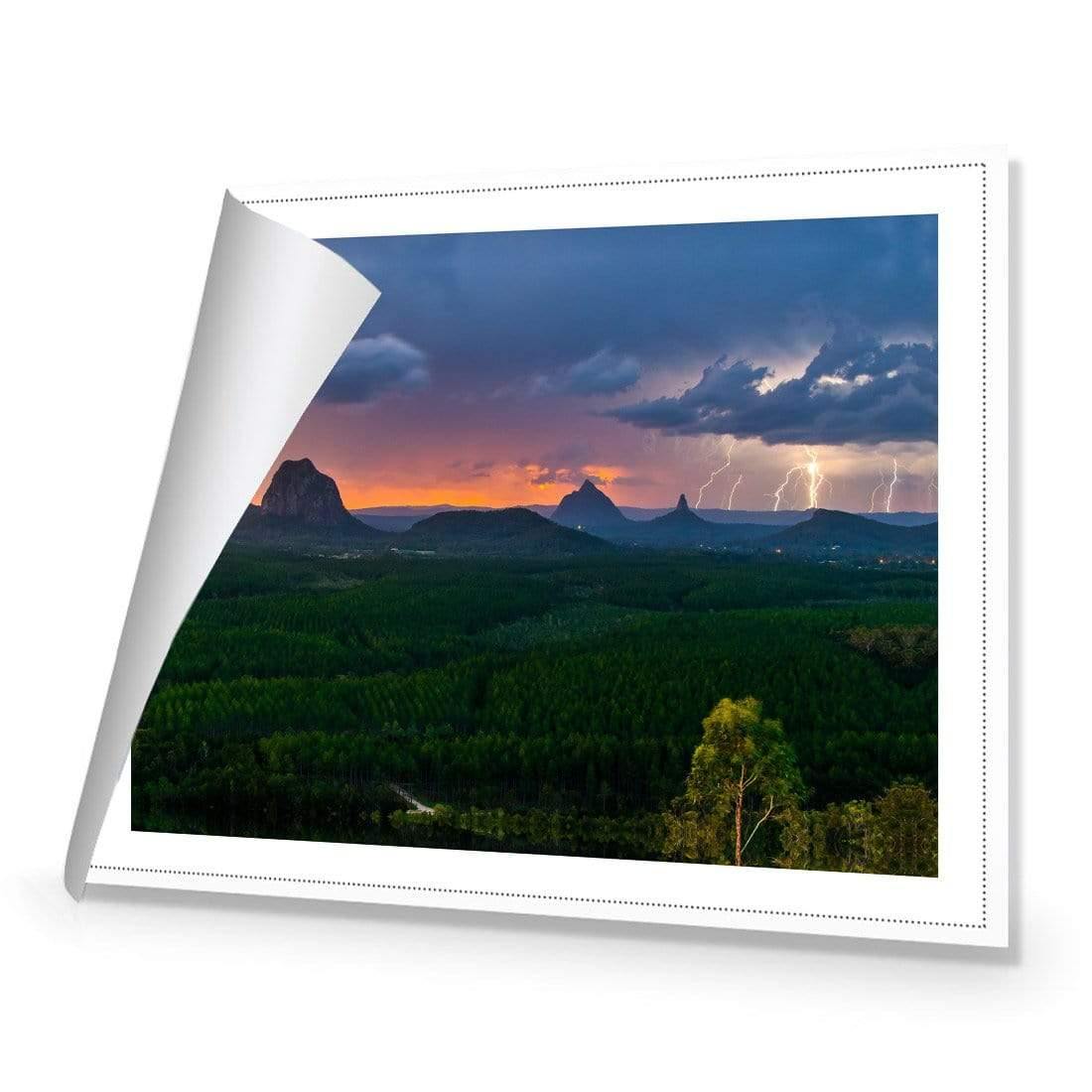 Lightning Over Glasshouse Mountains