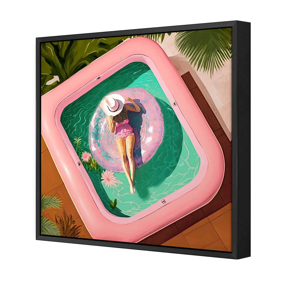Relaxing Pool 2 | Classic Canvas | Floating Frame | Black