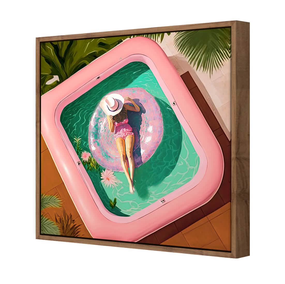Relaxing Pool 2 | Classic Canvas | Floating Frame | Natural