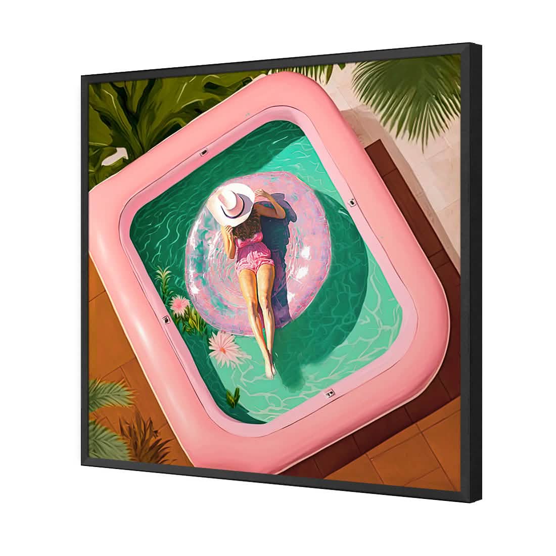 Relaxing Pool 2 | Classic Acrylic | Flat Frame No Border | Black