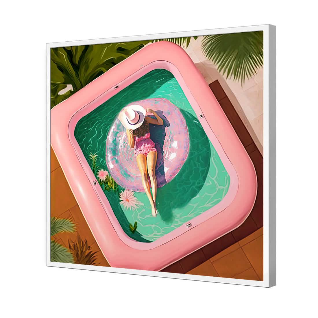 Relaxing Pool 2 | Classic Acrylic | Flat Frame No Border | White