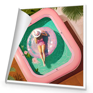 Relaxing Pool 2 | Classic Canvas | No Frame | Rolled Canvas