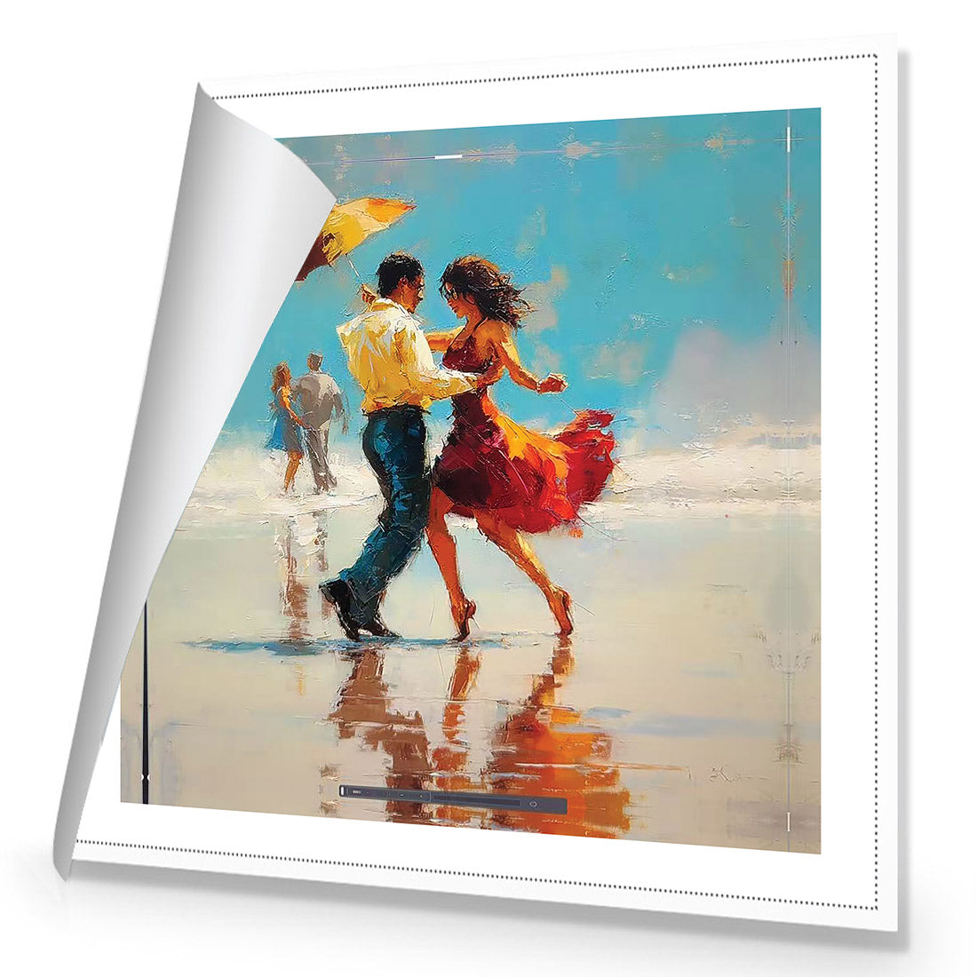New Dancing On the Beach | Classic Canvas | No Frame | Rolled Canvas